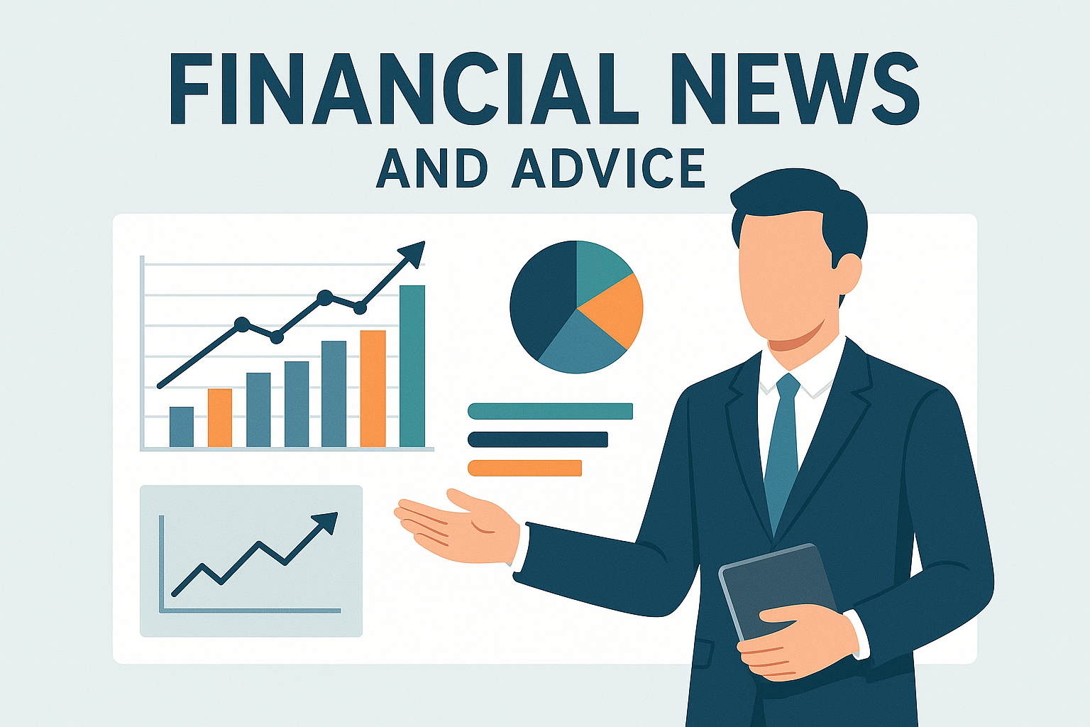 Financial news illustration